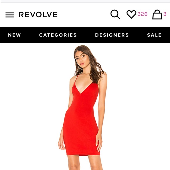 ✨TATIANA REVOLVE CLOTHING RUBY RED MINI DRESS: L ✨ - Picture 8 of 10